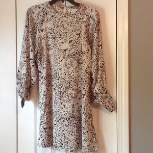 Panther print shift dress